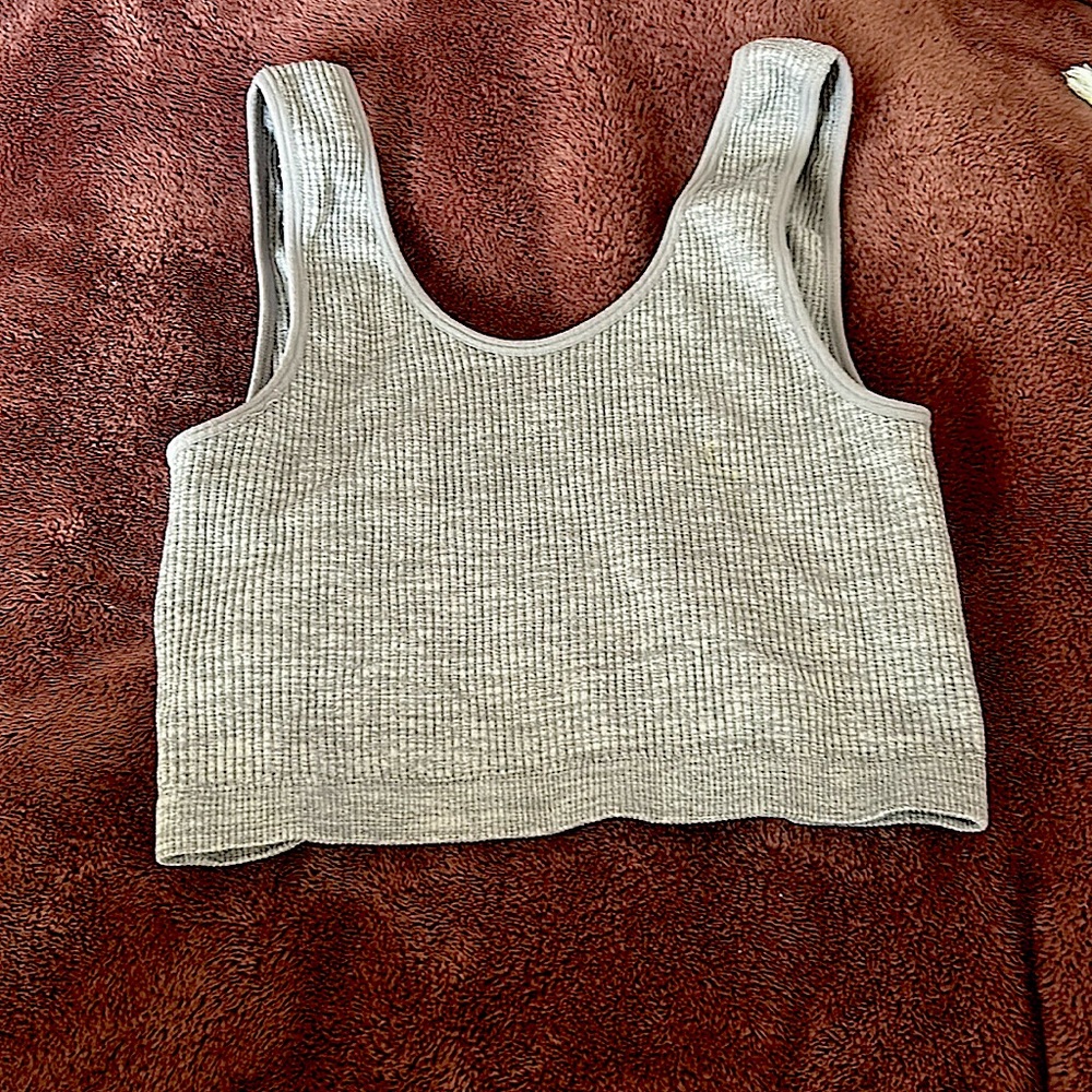 Forever 21 grey crop top